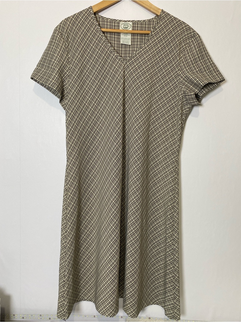 Vintage Laura Ashley Black and White Dress Size 14 Lightweight